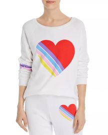 Striped-Heart Sweatshirt at Bloomingdales